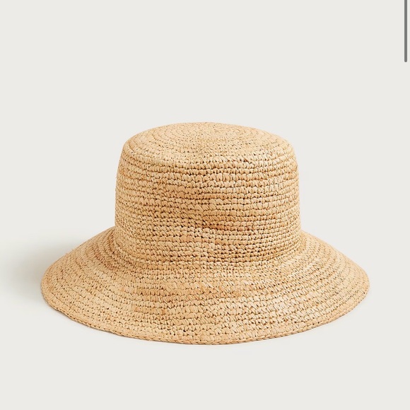 J. Crew Accessories - J.Crew Women’s Wide-brim raffia bucket hat